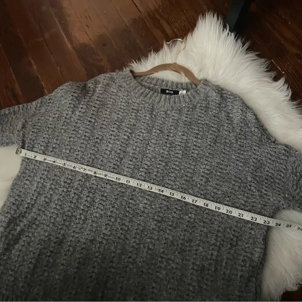 Grey Chunky Knit Cozy Sweater by BDG